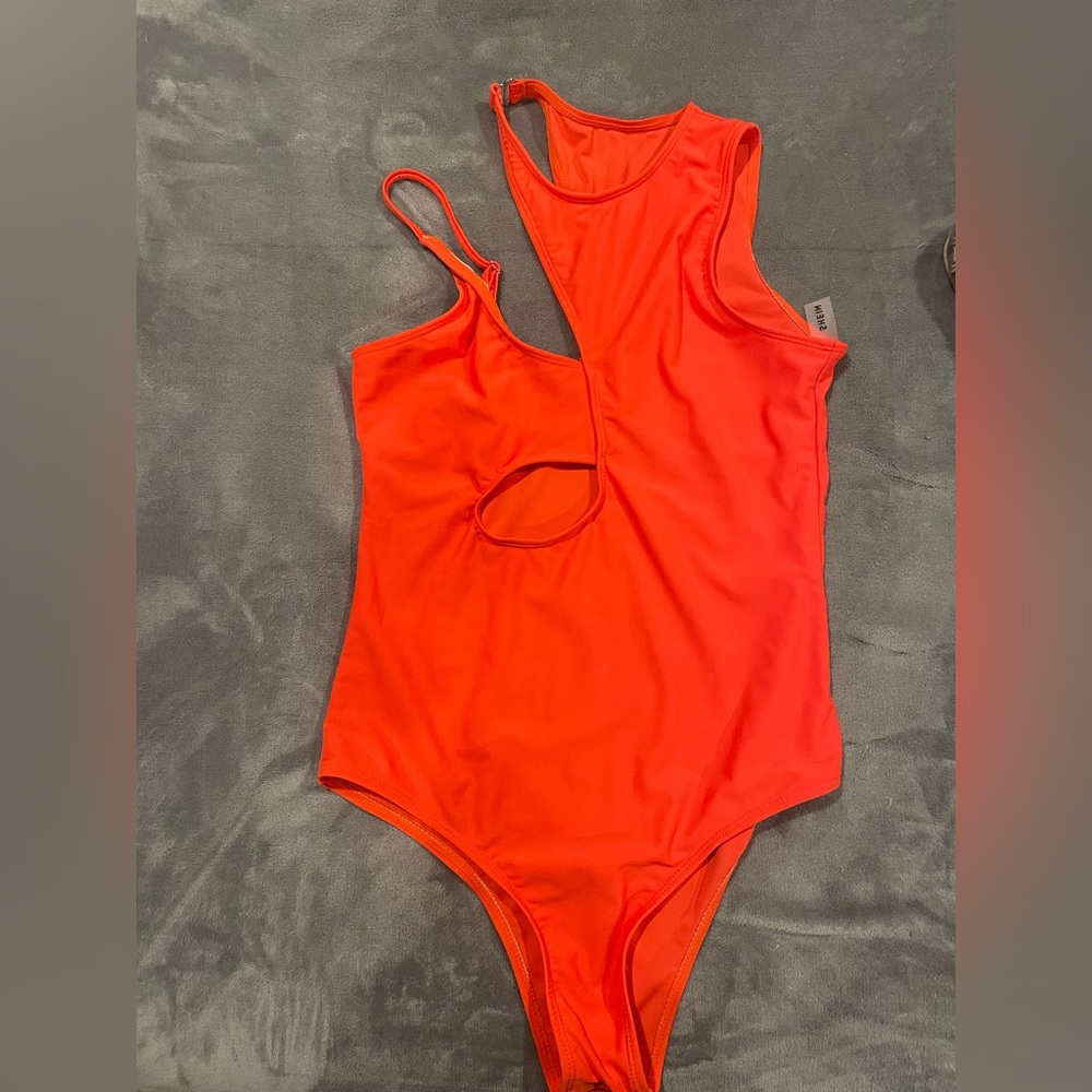 Shein Orange bathing suit